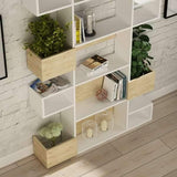 Loco Bookcase-Grey-Mustard-Modern Furniture Deals