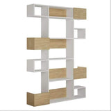 Loco Bookcase-White-Oak-Modern Furniture Deals