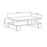 Lorin Coffee Table-White-Modern Furniture Deals