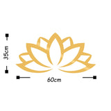 LOTUS FLOWER 2 - GOLD Wall Art-Metal Wall Art-[sale]-[design]-[modern]-Modern Furniture Deals