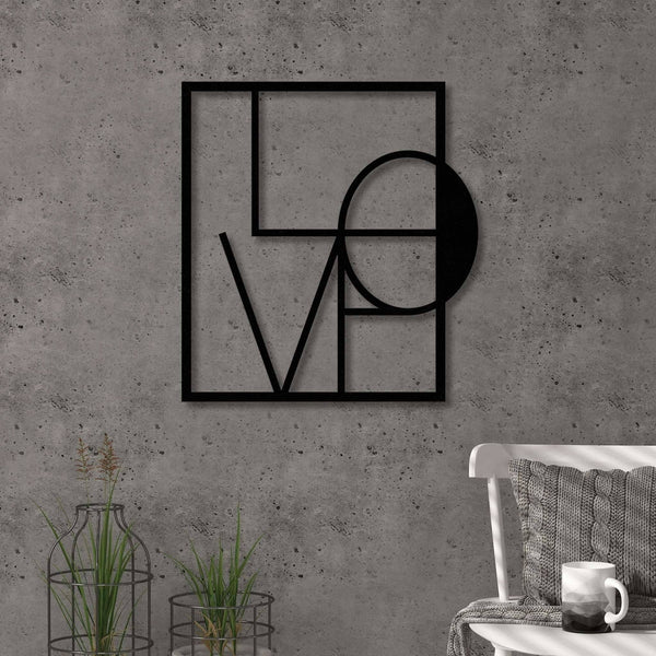 Love Metal Wall Art-Modern Furniture Deals