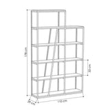 Lowry Bookcase-White-Modern Furniture Deals