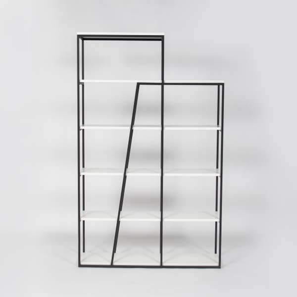 Lowry Bookcase-White-Modern Furniture Deals