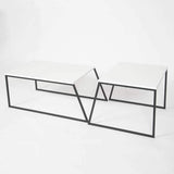 Lowry Nesting Coffee Tables-White-Modern Furniture Deals