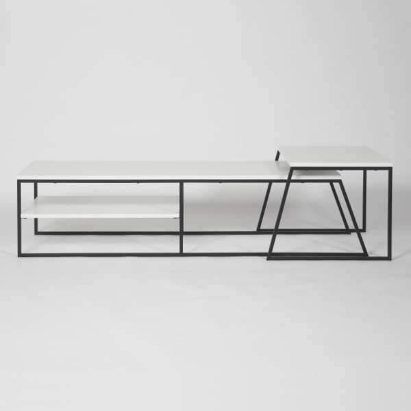 Lowry Nesting Tv Stand-White-Modern Furniture Deals