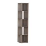 Lucky Corner Bookcase-L.Mocha-Modern Furniture Deals
