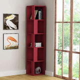 Lucky Corner Bookcase-White-Modern Furniture Deals