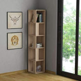 Lucky Corner Bookcase-White-Modern Furniture Deals
