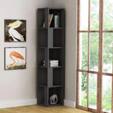 Lucky Corner Bookcase-White-Modern Furniture Deals