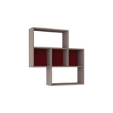 May Shelf-Mocha-Red-Modern Furniture Deals