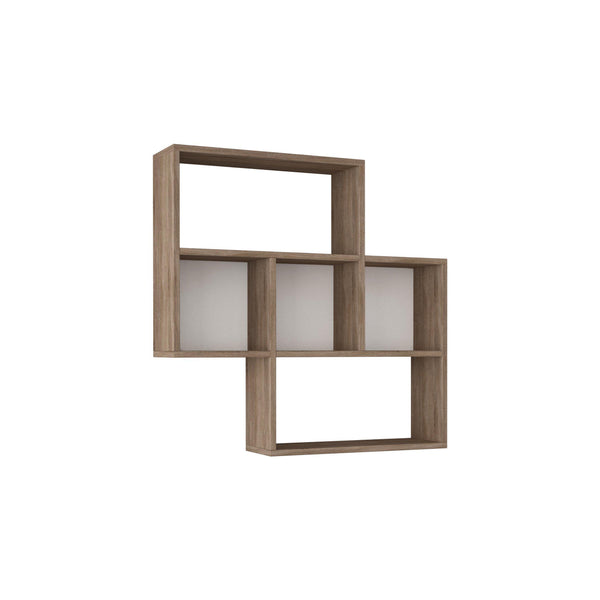May Shelf-Oak-White-Modern Furniture Deals