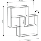 May Shelf-Oak-White-Modern Furniture Deals
