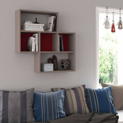 May Shelf-Oak-White-Modern Furniture Deals