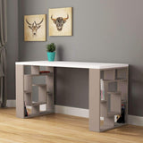 Maze Desk-White-Oak-Modern Furniture Deals