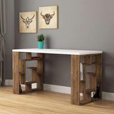 Maze Desk-White-Oak-Modern Furniture Deals