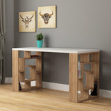 Maze Desk-White-Oak-Modern Furniture Deals