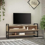 Metal Concept Media Cabinet-White-Modern Furniture Deals