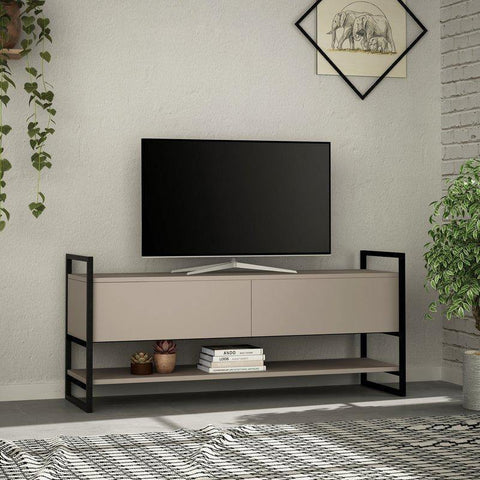 Metal Concept Media Cabinet-White-Modern Furniture Deals