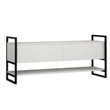 Metal Concept Media Cabinet-White-Modern Furniture Deals