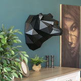 Metal Decorative Sculpture Bear Head - Black-WALL DECOR>METAL-[sale]-[design]-[modern]-Modern Furniture Deals