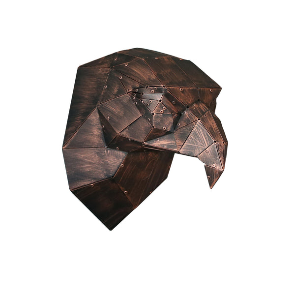 Metal Decorative Sculpture Eagle Head - Copper-WALL DECOR>METAL-[sale]-[design]-[modern]-Modern Furniture Deals