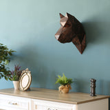Metal Decorative Sculpture Scooby Dog Head - Copper-WALL DECOR>METAL-[sale]-[design]-[modern]-Modern Furniture Deals