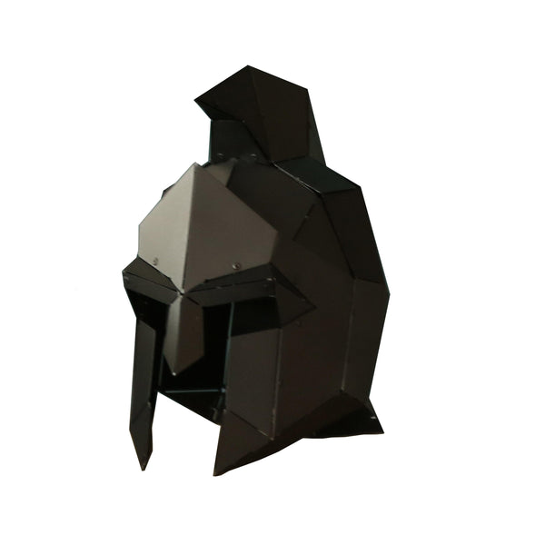 Metal Decorative Sculpture Spartan - Black-WALL DECOR>METAL-[sale]-[design]-[modern]-Modern Furniture Deals