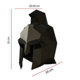 Metal Decorative Sculpture Spartan - Black-WALL DECOR>METAL-[sale]-[design]-[modern]-Modern Furniture Deals