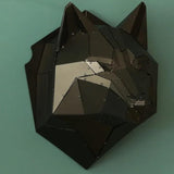 Metal Decorative Sculpture Wolf - Black-WALL DECOR>METAL-[sale]-[design]-[modern]-Modern Furniture Deals