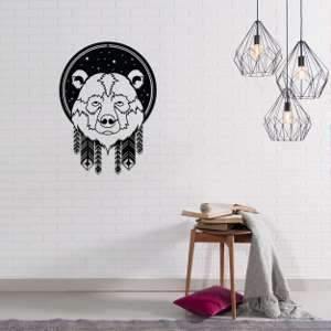 Metal Wall Art Bear-Modern Furniture Deals