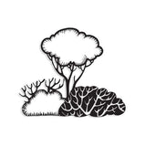 Metal Wall Art Bush-Modern Furniture Deals