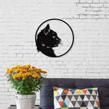 Metal Wall Art Cat-Modern Furniture Deals