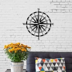 Metal Wall Art Compass-Modern Furniture Deals