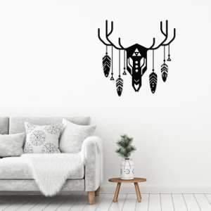 Metal Wall Art Deer Totem-Modern Furniture Deals