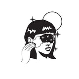 Metal Wall Art Space Girl-Modern Furniture Deals