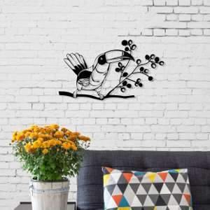 Metal Wall Art Toucan-Modern Furniture Deals