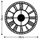 Metal Wall Clock 10 - Black Wall Art-Metal Wall Art-[sale]-[design]-[modern]-Modern Furniture Deals