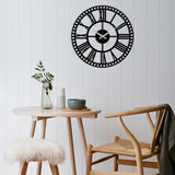 Metal Wall Clock 10 - Black Wall Art-Metal Wall Art-[sale]-[design]-[modern]-Modern Furniture Deals