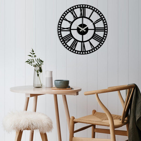 Metal Wall Clock 10 - Black Wall Art-Metal Wall Art-[sale]-[design]-[modern]-Modern Furniture Deals