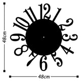 Metal Wall Clock 14 - Black Wall Art-Metal Wall Art-[sale]-[design]-[modern]-Modern Furniture Deals