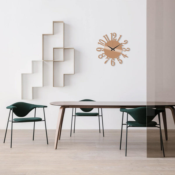 Metal Wall Clock 14 - Copper Wall Art-Metal Wall Art-[sale]-[design]-[modern]-Modern Furniture Deals