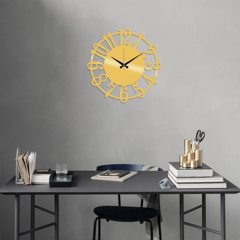 Metal Wall Clock 15 - Gold Wall Art-Metal Wall Art-[sale]-[design]-[modern]-Modern Furniture Deals