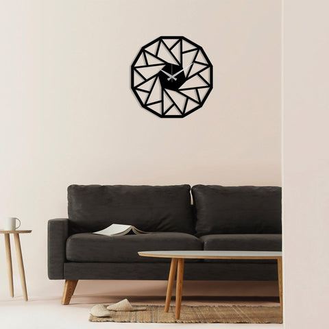 Metal Wall Clock 18 - Black Wall Art-Metal Wall Art-[sale]-[design]-[modern]-Modern Furniture Deals
