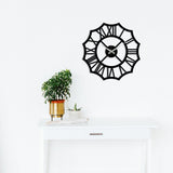Metal Wall Clock 23 - Black Wall Art-Metal Wall Art-[sale]-[design]-[modern]-Modern Furniture Deals