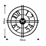 Metal Wall Clock 33 - Black Wall Art-Metal Wall Art-[sale]-[design]-[modern]-Modern Furniture Deals