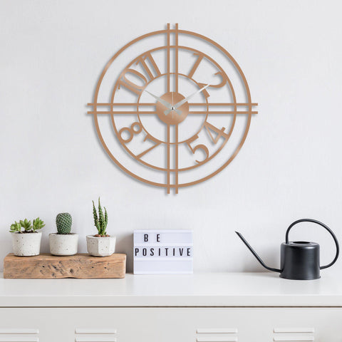 Metal Wall Clock 33 - Copper Wall Art-Metal Wall Art-[sale]-[design]-[modern]-Modern Furniture Deals