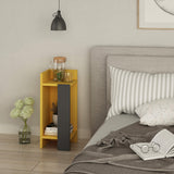 Milos Night Stand-Leftside Unit-Anthracite-Mustard-Modern Furniture Deals