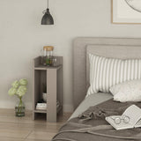 Milos Night Stand-Leftside Unit-Light Mocha-Modern Furniture Deals