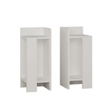Milos Night Stand-Leftside Unit-White-Modern Furniture Deals
