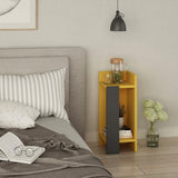 Milos Night Stand-Rightside Unit-Anthracite-Mustard-Modern Furniture Deals